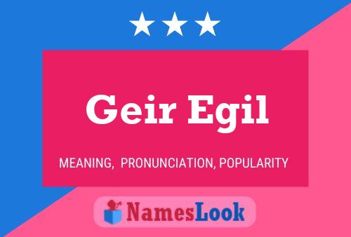 ملصق اسم Geir Egil