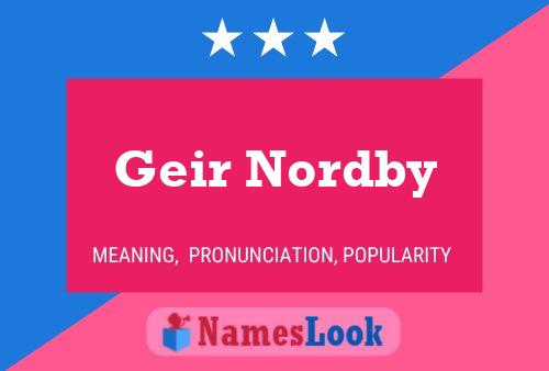 ملصق اسم Geir Nordby