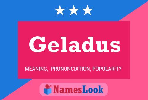 ملصق اسم Geladus