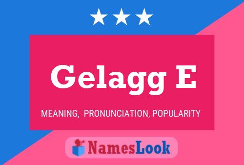 ملصق اسم Gelagg E