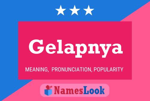 ملصق اسم Gelapnya