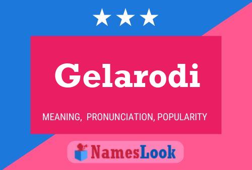 ملصق اسم Gelarodi