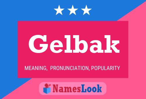 ملصق اسم Gelbak