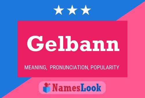 ملصق اسم Gelbann