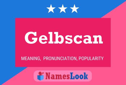 ملصق اسم Gelbscan