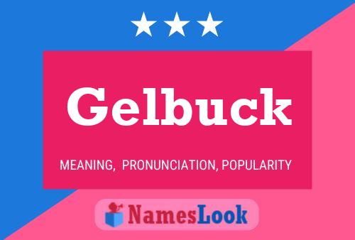 ملصق اسم Gelbuck