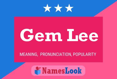 ملصق اسم Gem Lee