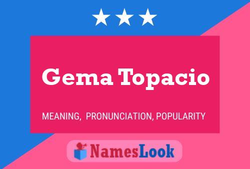 ملصق اسم Gema Topacio