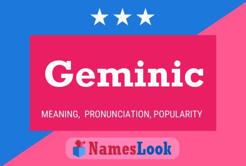 ملصق اسم Geminic