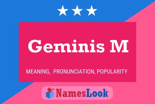 ملصق اسم Geminis M