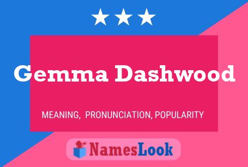 ملصق اسم Gemma Dashwood