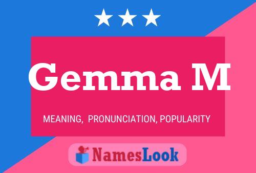 ملصق اسم Gemma M