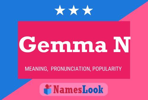 ملصق اسم Gemma N