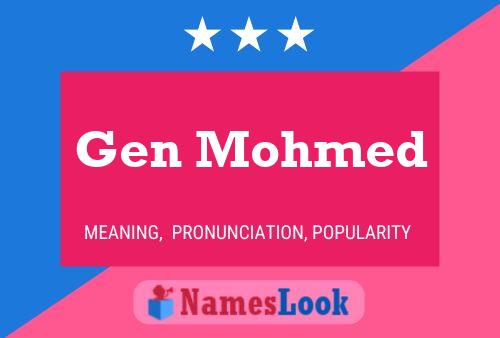 ملصق اسم Gen Mohmed