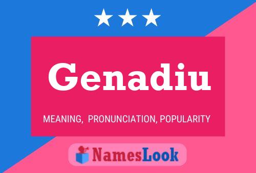 ملصق اسم Genadiu