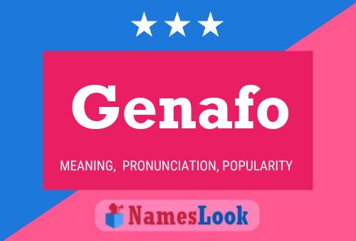 ملصق اسم Genafo