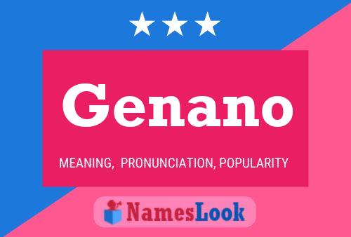 ملصق اسم Genano