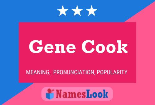 ملصق اسم Gene Cook