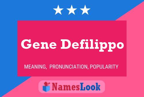 ملصق اسم Gene Defilippo