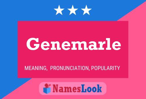 ملصق اسم Genemarle