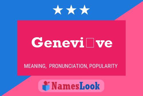 ملصق اسم Geneviève