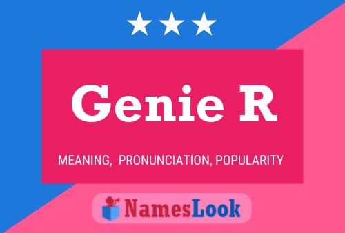 ملصق اسم Genie R