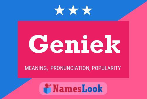 ملصق اسم Geniek