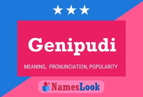 ملصق اسم Genipudi