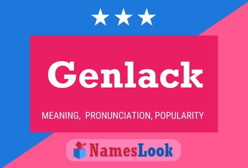 ملصق اسم Genlack