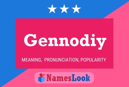 ملصق اسم Gennodiy