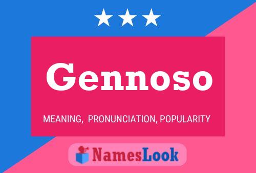 ملصق اسم Gennoso