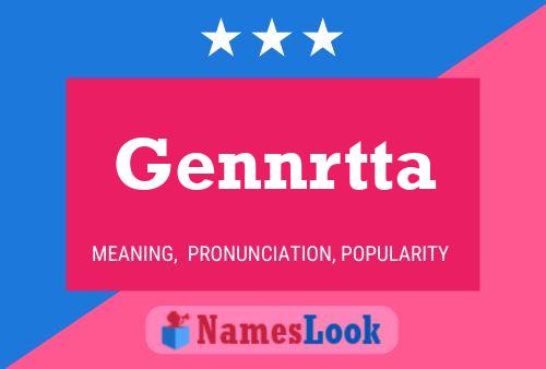 ملصق اسم Gennrtta