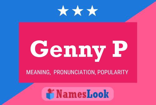 ملصق اسم Genny P