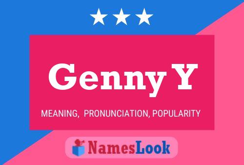 ملصق اسم Genny Y