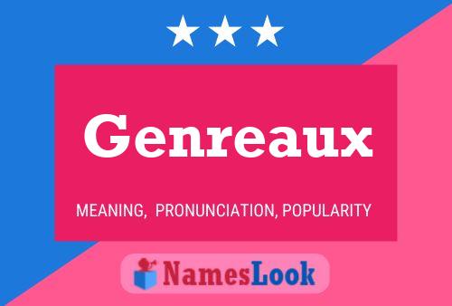 ملصق اسم Genreaux