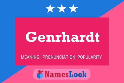 ملصق اسم Genrhardt