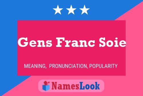 ملصق اسم Gens Franc Soie