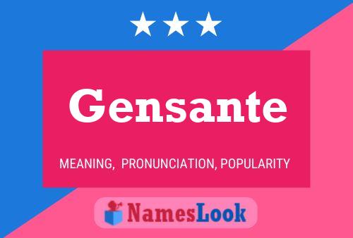 ملصق اسم Gensante