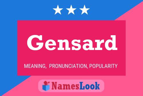 ملصق اسم Gensard