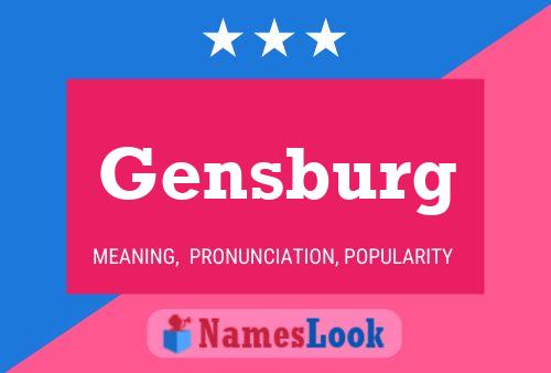 ملصق اسم Gensburg