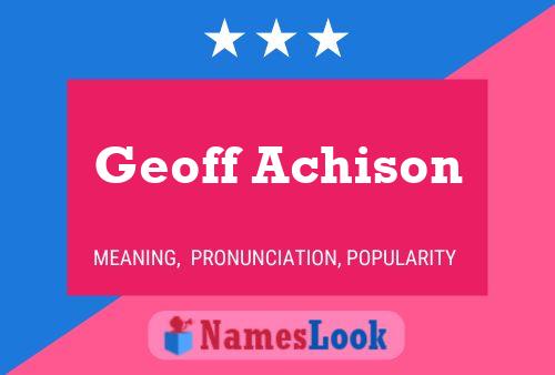 ملصق اسم Geoff Achison