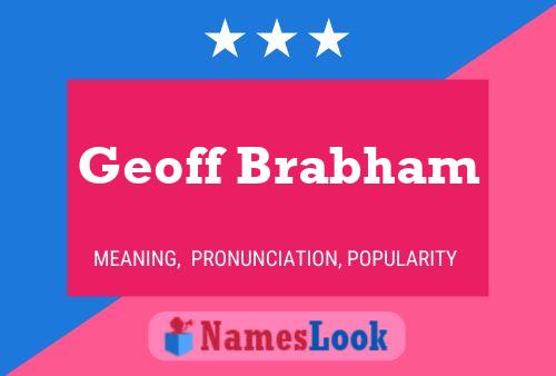 ملصق اسم Geoff Brabham