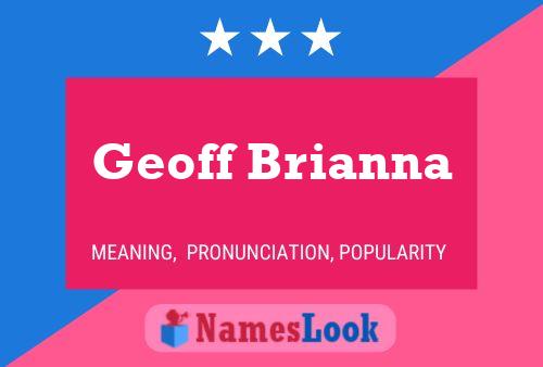 ملصق اسم Geoff Brianna