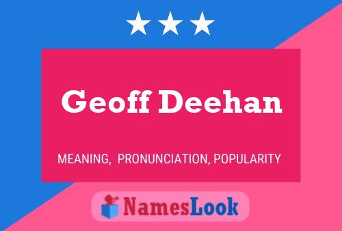 ملصق اسم Geoff Deehan