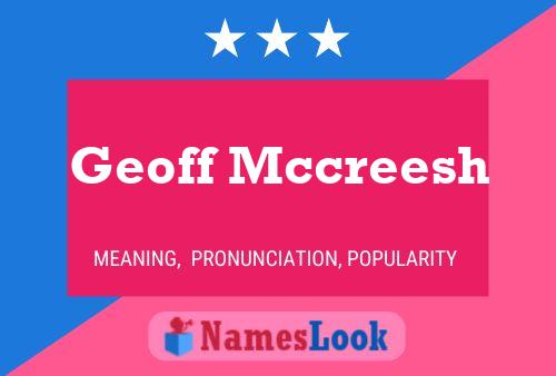 ملصق اسم Geoff Mccreesh