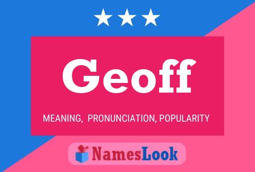 ملصق اسم Geoff