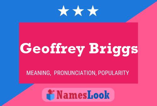 ملصق اسم Geoffrey Briggs