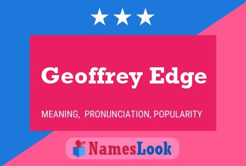 ملصق اسم Geoffrey Edge