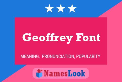 ملصق اسم Geoffrey Font