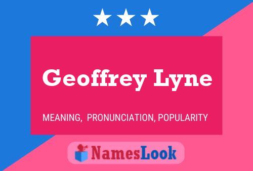 ملصق اسم Geoffrey Lyne